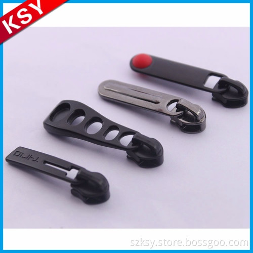 Hot Sale Trade Assurance Manufacturer Double Sided Black Injected Oval Ring Zipper Puller